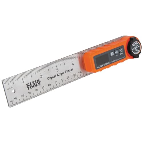 Klein Tools 935DAF Digital Angle Finder, Precision Measurements, Miter Saw Protractor Angle Calculation and Portable Design - WoodArtSupply