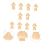 COHEALI 30 Pcs DIY Wooden Ornaments Peg Doll Family Wooden People Unpainted Wooden Figurines Peg Doll Wood Bodies Unfinished Wooden Pegs Nativity COHEALI