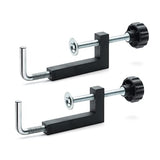POWERTEC 71004V Universal Fence Clamp, 2 PK, For Table Saws, Router Tables, Clamping Squares, Drill Press Tables, Mitre Saws, With 3/8" Rod POWERTEC