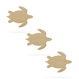 3 Turtles Unfinished Wooden Shapes Craft Cutouts DIY Unpainted 3D Plaques 4 Inches BestPysanky