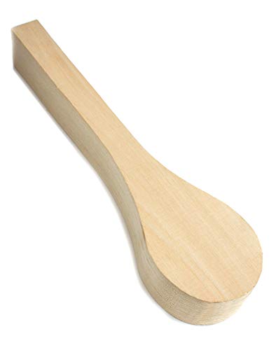 BeaverCraft Basswood Wood Carving Spoon Blank B1 10" x 2" x 1.4" Premium Wood Whittling Wood Carving for Beginners Kids BeaverCraft
