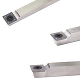 Wood Turning Tools Rougher Carbide Tipped Lathe Chisel Tool Bar 19.68 Inches With 14mm Straigt Edge Square Carbide Insert for Wood Hobbyist or DIY or Asieg Tool