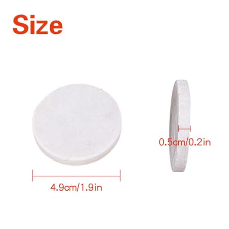 2inch White Round Painting Rocks, DIY Flat Stones for Painting, Hand Picked Natural Smooth Rocks for Arts Crafts Decoration Party Home, 25pcs SnowTing