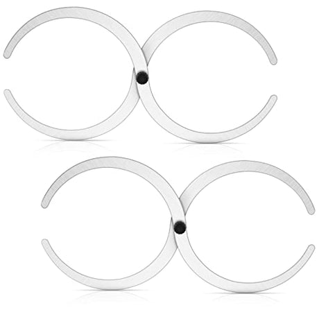 2 Pieces Double Ended Bowl Caliper Wood Turners Calipers Woodturning Calipers for Measuring Thickness Diameter, 6 to 7.9 inches Lothee