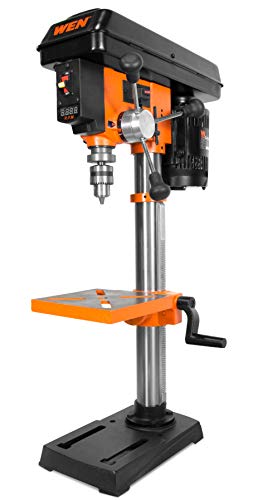 WEN 4212T 5-Amp 10-Inch Variable Speed Cast Iron Benchtop Drill Press with Laser - WoodArtSupply