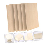 EXCEART 24 Pcs Rectangular Veneer Wooden Slices Unfinished Wood Hobby Unfinished Wood Crafts Unfinished Wood Tiles Wood Blanks Wooden Cutouts Woodsy EXCEART