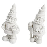 2 Pack Ceramics to Paint - Paint Your Own Garden Gnome Statues, Blank Paintable Ceramics for Adults (5 in) Bright Creations