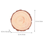 BESPORTBLE 12pcs Bark Coasters Wood Coasters with Bark Succulent Pot Holder Wood Disc Coasters Unfinished Wood Slices Table Cup Base Cork Base Under BESPORTBLE