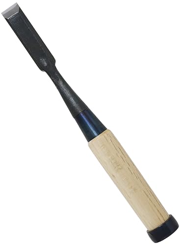 KAKURI Japanese Wood Chisel for Woodworking 5/8" (15mm), Made in JAPAN, Wood Chisel Oire Nomi, Razor Sharp Japanese High Carbon Steel Blade, White KAKURI