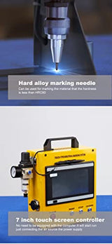 US Stock 100W Portable Pneumatic Engraver Dot Peen Marking Machine 120X50mm(4.7X2inch) Engraving Area WTTTOOLS