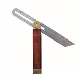 Sliding T-Bevel Gauge - T-Bevel with Stainless Steel Rule, Woodworking T Bevel Angle Finder with Hardwood Handle, Inches/Metric Marks Tshiwort