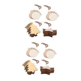 NOLITOY 80 Pcs Christmas Wooden Pendant Christmas Ornaments Unfinished Wood Slices Ornaments Paintable Christmas Hanging Ornaments Wooden Tree Cutout NOLITOY