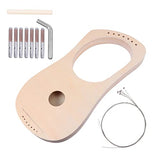 SUPVOX 1 Set DIY Wooden Piano Kids Mini Kids Musical Instruments Kids Educational Handwork Painting Lyre Harp Mahogany Lyre Harp Lyre Harp 19 Strings SUPVOX