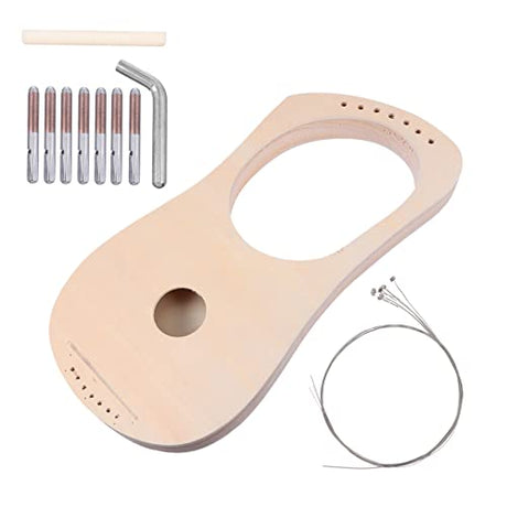 SUPVOX 1 Set DIY Wooden Piano Kids Mini Kids Musical Instruments Kids Educational Handwork Painting Lyre Harp Mahogany Lyre Harp Lyre Harp 19 Strings SUPVOX