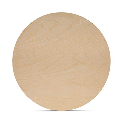Wood Circles 12 inch, 1/8 Inch Thick, Birch Plywood Discs, Pack of 1 Unfinished Wood Circles for Crafts, Wood Rounds by Woodpeckers Woodpeckers