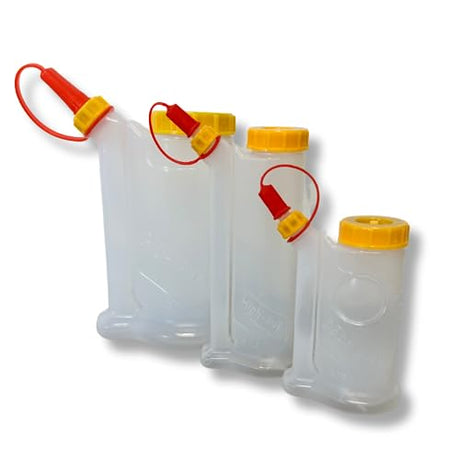 Glue Bottle Family 3 Pack (4oz, 6oz, 12oz) | Wood Glue Bottle | Glue Applicator Bottle | Wood Glue Bottles | Woodworking Glue Bottle | Glue Pump | Metalmark