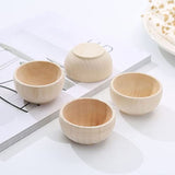 Gadpiparty Home Decor 5Pcs Unfinished Wooden Bowls Wood Craft Bowls Wooden Pinch Bowls DIY Wood Bowls for Crafts Sorting Artisan Boards, Nuts Gadpiparty