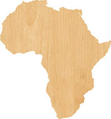 Africa Laser Cut Out Wood Shape Craft Supply - 4 Inch Generic