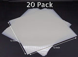 20 Pack 7.5mil Mylar Sheets, 12 X 12 Inch Stencil Paper for Cricut, Laser Cutting, Template Plastic for Quilting, Blank Plastic Sheets for Crafts, Gnomeshgh