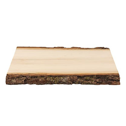 Walnut Hollow Rustic Basswood Plank, 7-12" Wide x 23" with Live Edge Wood (Pack of 3) - for Wood Burning, Home Décor, and Rustic Weddings