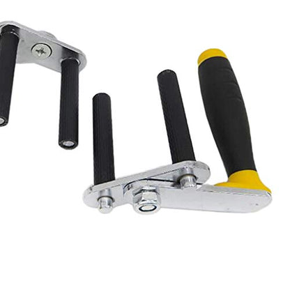 Set of 2 Heavy Metal Gripper Handle Lifting Carrier, Labor Saving Handling for Drywall, Plaster Boards, Wood Panels, Drywall Plywood Sheet