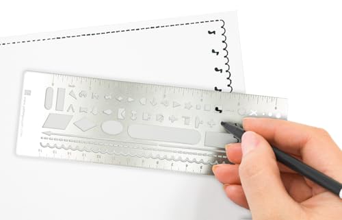 Metal Stencil Bookmark for Bullet Journals - WoodArtSupply