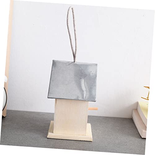 SUPVOX Outdoor Bird House Woodpecker House Cottage Bird House Unfinished Wood Birdhouse Hanging Bird House Garden Hanging Bird Nest Butterflies House SUPVOX