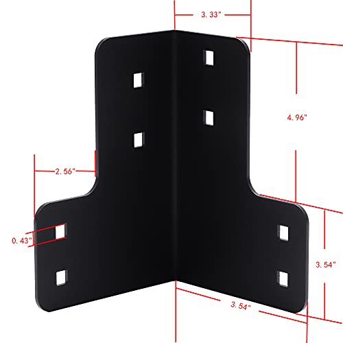 vikofan 8pcs Workbench Brackets Kit with Screws 4x4 4mmThickness Heavy Duty Corner Brackets Perfect for DIY Workbench Projects vikofan