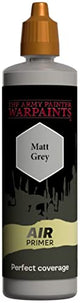 The Army Painter Warpaints Air Primer Matt Grey 18ml Acrylic Paint for Airbrush, Wargaming and Modelling The Army Painter