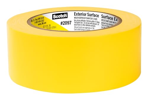 Scotch Exterior Painter's Tape, 1.88 in x 45 yd, Waterproof Masking Tape For Exterior Surfaces, Can Handle Wind, Rain, Humidity & Direct Sunlight, Scotch