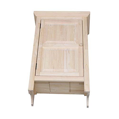 IC International Concepts Single Jelly Cabinet, 36-Inch, Unfinished - WoodArtSupply