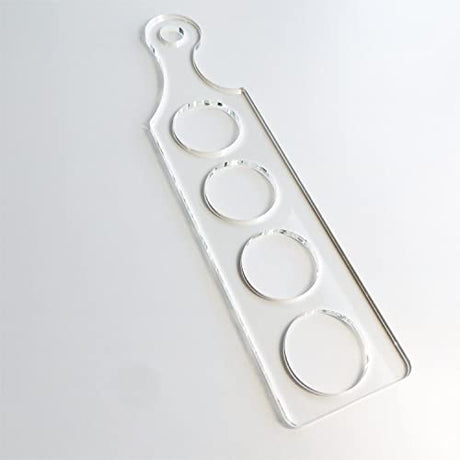 Clear Acrylic Flight Paddle Template, Woodworking Router Template, Modern Beer Flight Template Phocaea