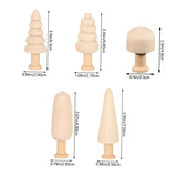 SEWACC 10pcs Woody Mushroom Unfinished Wooden Peg Dolls Peg Dolls Unfinished DIY Unfinished Mushroom Wooden People Doll Wooden Mushroom Crafts Wooden SEWACC