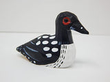 Common Loon Duck Wood Ornament Hanging Figurine Handmade Carved Decoration Selsela