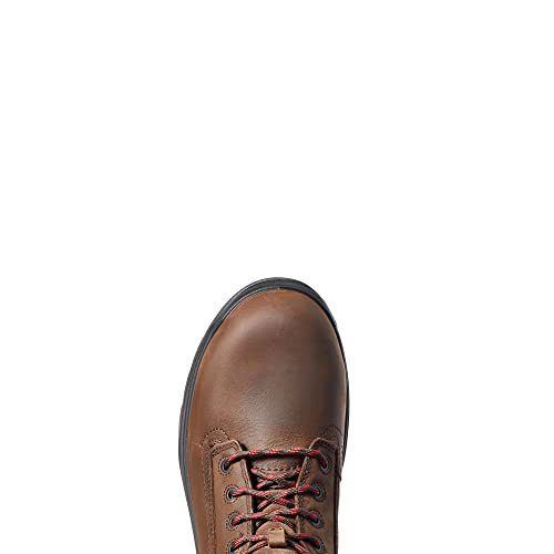 Ariat Mens Turbo 8" USA Assembled Waterproof Carbon Toe Work Boot Rich Brown 10 ARIAT