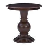 Powell 809-350 Espresso Round Accent Table 26"L x 26"W x 26"H Powell