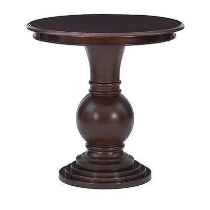 Powell 809-350 Espresso Round Accent Table 26"L x 26"W x 26"H - WoodArtSupply