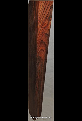 Globalwoods Cocobolo 1.5x1.5x18 Pool Cues Music Instruments Making Woodturning Blank Globalwoods