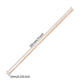 Senkary Wooden Dowel Rods 1/8 x 6 Inch Unfinished Natural Wood Craft Dowel Rods, 100 Pieces Senkary