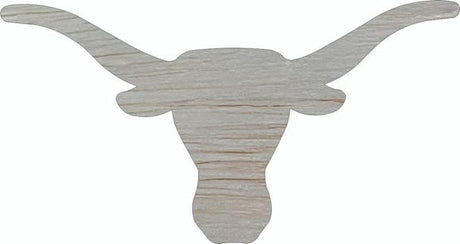 Longhorn Head Wood 6" Shape, Unfinished Animal Wooden Cutout NEXTCraft