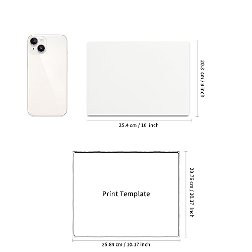 PYD Life 4 Pack Sublimation Photo Frame Home Decor Blanks 10" x 8" Rectangular 0.6 Inch Thickness MDF Hardboard White Wall Hanging with Stand for PYD Life