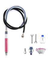QWORK Air Micro Grinder, 1/8" Mini Pencil Polishing Cutting Tool Pneumatic Pencil Die Grinder, 65000 RPM Free Speed QWORK