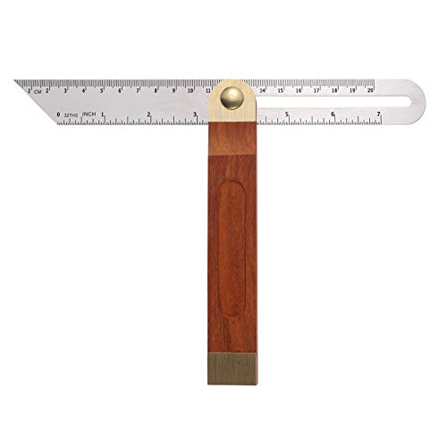 DOITOOL 1PCS 9 Inch Sliding T-Bevel Gauge Woodworking T Bevel Angle Finder with Hardwood Handle and Metric Marks DOITOOL