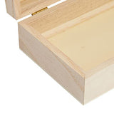 6 Pack Unfinished Wooden Boxes for Crafts with Hinged Lids and Front Clasps, 6x4x2 in for Jewelry, Crafts, Storage Juvale