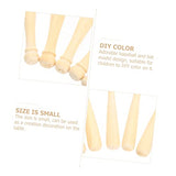 jojofuny 20pcs Wooden Projects Crafts Unfinished Keychain for Graffiti DIY Mini Bat Scrapbooking Sports Action Ball Unpainted Favors Tools Supplies jojofuny