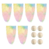 Ciieeo Precut Gnome Beard Handmade Dwarf Beard 1 Set Gnomes Faux Beard Wood Gnomes Bead Gnomes Bread and Bead Crafting Gnomes Supplies Shaggy Fur Ciieeo