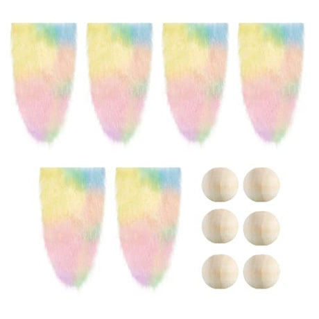 Ciieeo Precut Gnome Beard Handmade Dwarf Beard 1 Set Gnomes Faux Beard Wood Gnomes Bead Gnomes Bread and Bead Crafting Gnomes Supplies Shaggy Fur Ciieeo