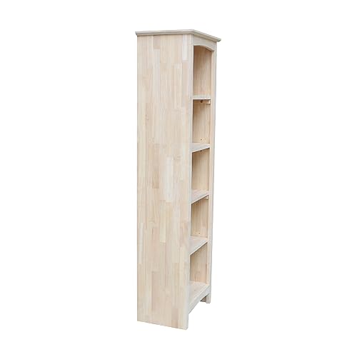 International Concepts 60" H Shaker Solid Wood Bookcase IC International Concepts