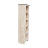 International Concepts 60" H Shaker Solid Wood Bookcase IC International Concepts