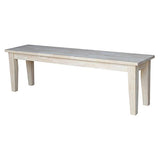 International Concepts Shaker Style Bench, Unfinished IC International Concepts